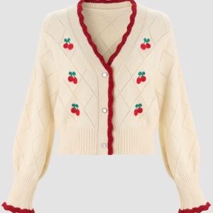 Cider cherry cardigan